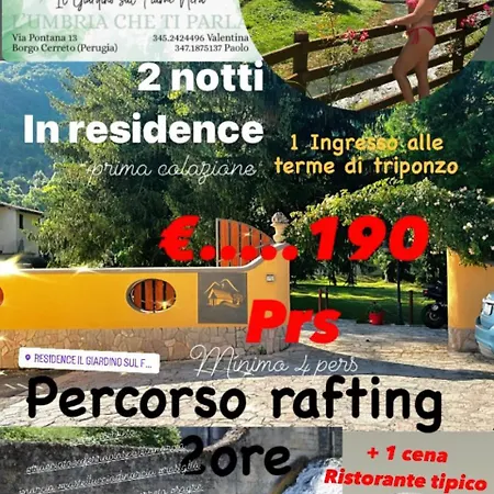 Гостевой дом Il Giardino Sul Fiume Nera Cerreto di Spoleto